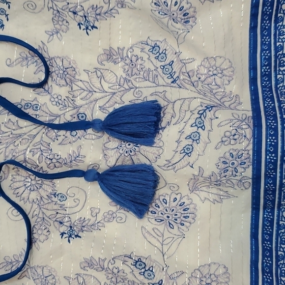 POINT SUR BOHO BLOUSE. SIZE MEDIUM - Picture 7 of 8